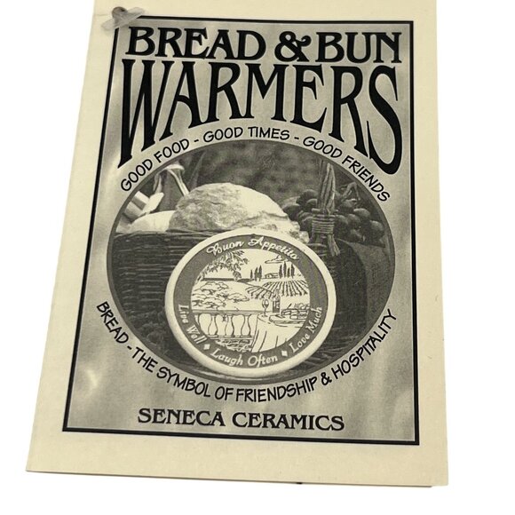 Seneca Ceramics New Bread Bun Warmer Irish Blessing Handcrafted Holiday USA Made - Picture 9 of 14